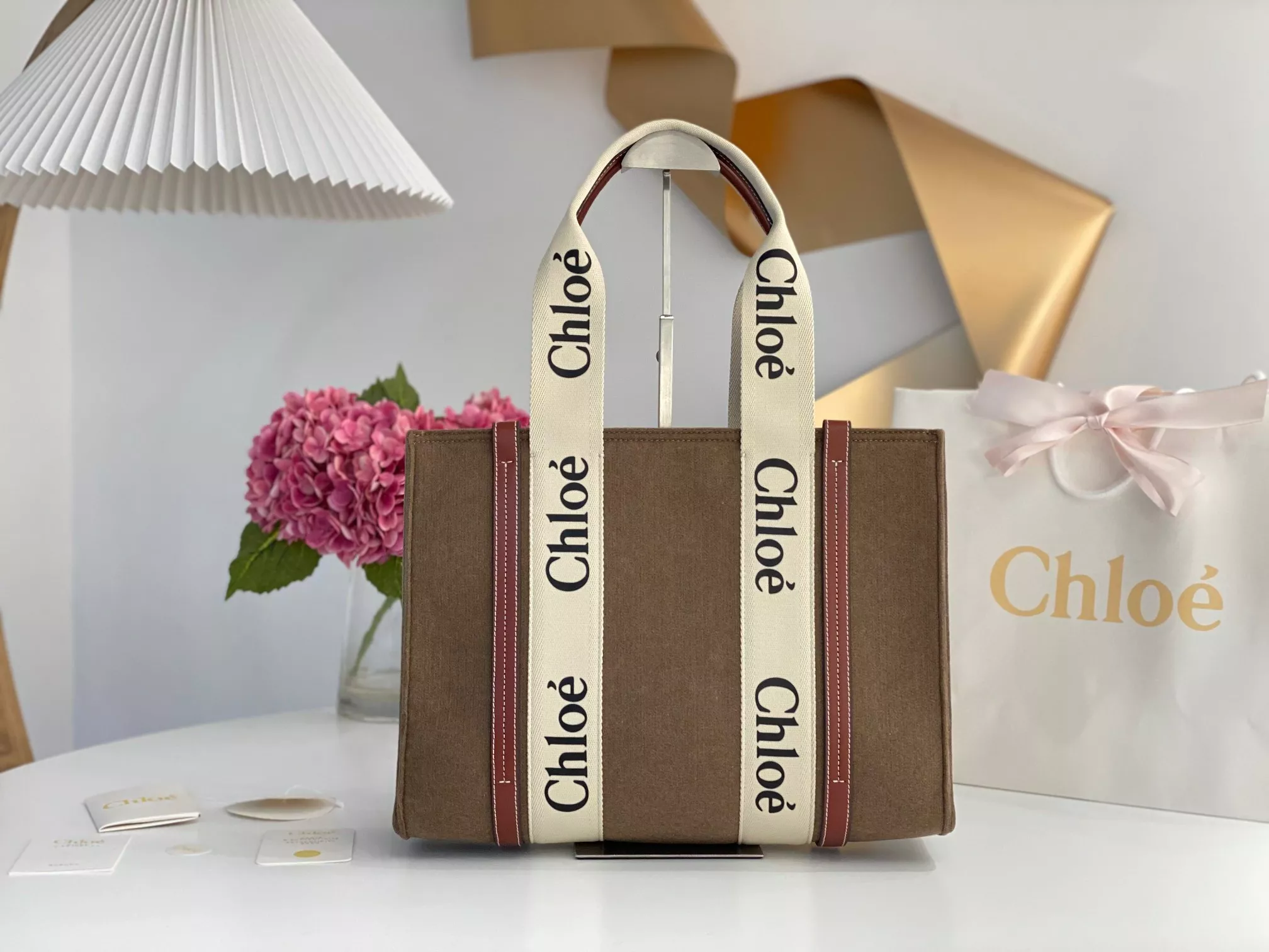 CHLOÉ medium woody tote bag 0116