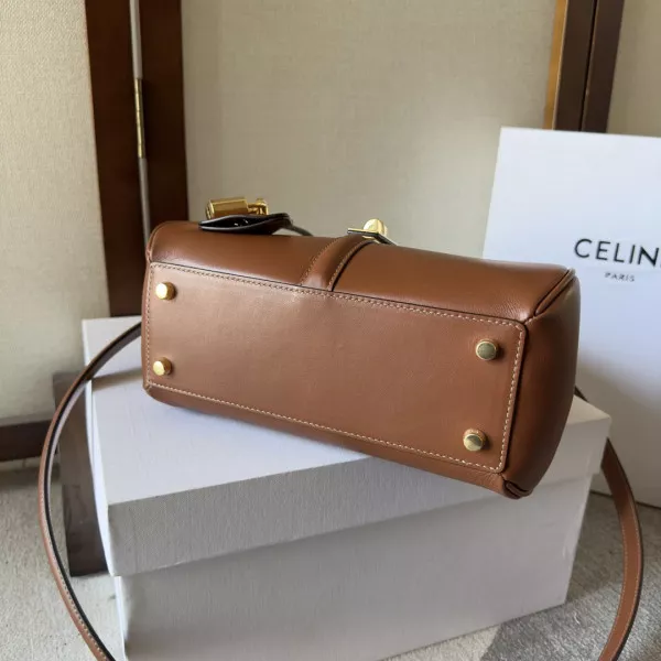 Cheap CELIN* 16 IN SATINATED CALFSKIN-23*19*10.5cm 0113