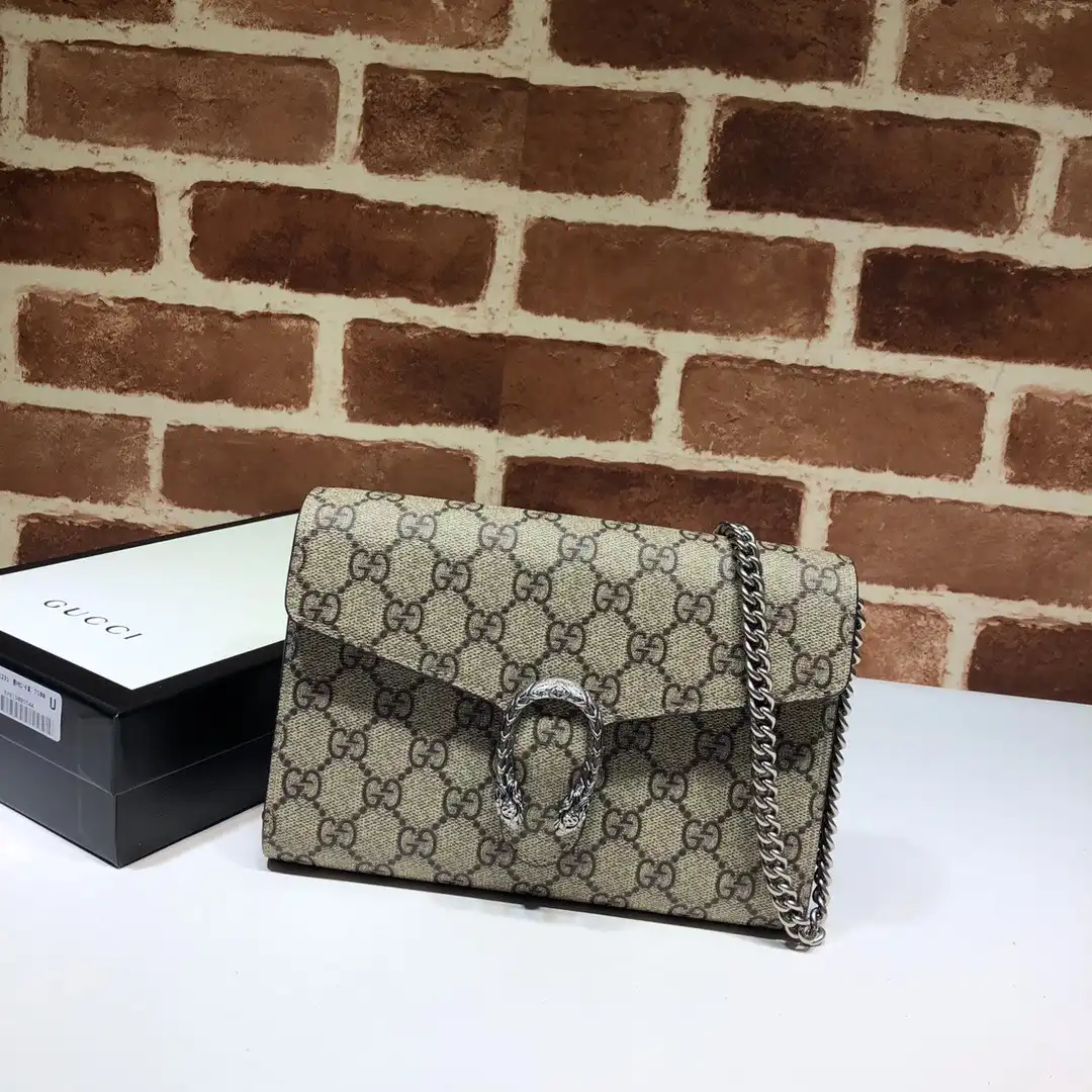 Affordable Gucci Dionysus mini leather chain bag 0130